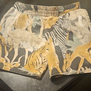 Animal Print Shorts Vintage